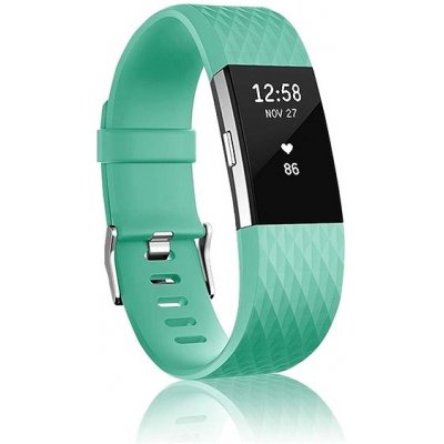 BStrap Silicone Diamond pro Fitbit Charge 2 teal, velikost S STRFB0259 – Zboží Mobilmania