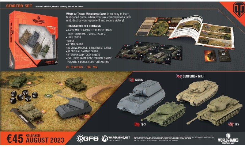 World of Tanks: Starter Set Maus, T29, IS-3, Centurion