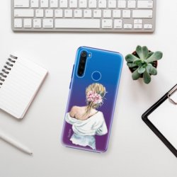 Pouzdro iSaprio - Girl with flowers - Xiaomi Redmi Note 8T