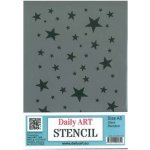 Daily Art Šablona plastová Hvězdičky A5 – Zboží Dáma