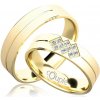 Prsteny PALM snubní prsteny žluté zlato C 5 PCW 3 M