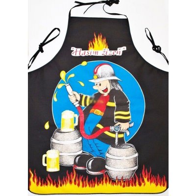 Forbyt Zástěra pro muže motiv Hasič černý – Hledejceny.cz