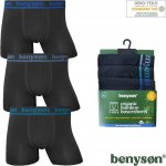 Benyson 3-Pack bambusových pánských boxerek BENY-7015 černá – Sleviste.cz