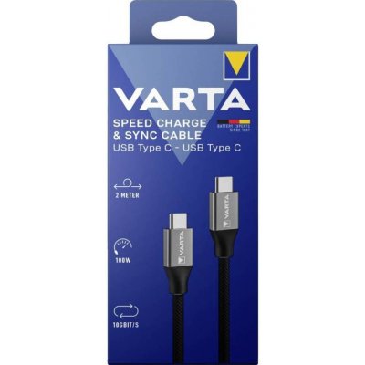 Varta 57936 Nabíjecí a datový, USB-C / USB-C, 2m, černý – Zboží Živě