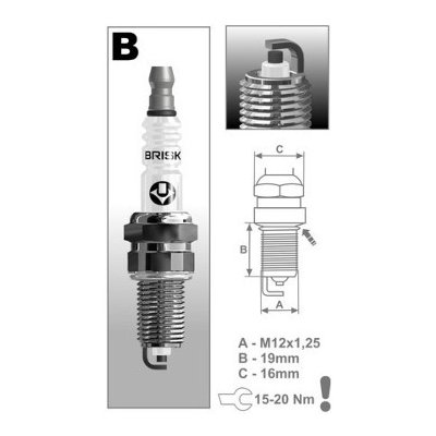 BRISK Zapalovací svíčka BR14YC-9 | Zboží Auto