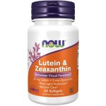 Now Foods Now Lutein & Zeaxanthin zdraví očí 60 softgel kapslí – Sleviste.cz