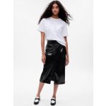 GAP 792684-01 midi sukně z umělé kůže černá – Zboží Mobilmania
