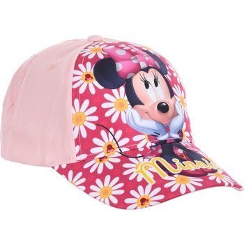 Disney Světle růžová kšiltovka s potiskem minnie mouse