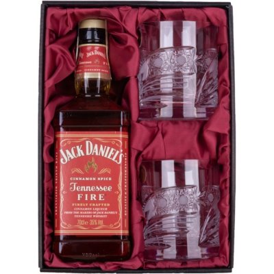 Jack Daniel's Fire Kometa 0,33 l (dárkové balení 2 sklenice) – Zbozi.Blesk.cz