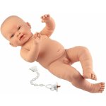 Llorens 45001 NEW BORN CHLAPEČEK realistická miminko bílé rasy s celovinylovým tělem 45 cm – Sleviste.cz