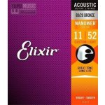 Elixir Acoustic Nanoweb Custom Light 11 - 52 Phosphor Bronze – Zbozi.Blesk.cz