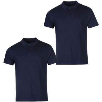 Donnay Two Pack Polo Shirts Mens black