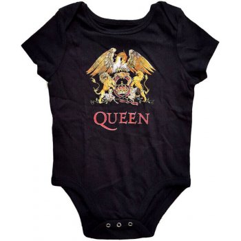 Queen Classic Crest Baby Grow Black