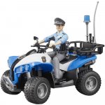 Bruder 63010 Policejní čtyřkolka s figurkou 1:16 – Zboží Dáma