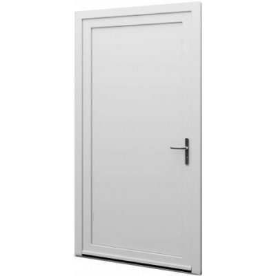 Aluplast jednokřídlové hlavní vchodové dveře bílé plné Levé 85 x 210 cm – Hledejceny.cz