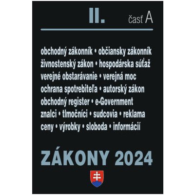 Zákony 2024 II/A - Obchodné a občianske právo - Poradca s.r.o.