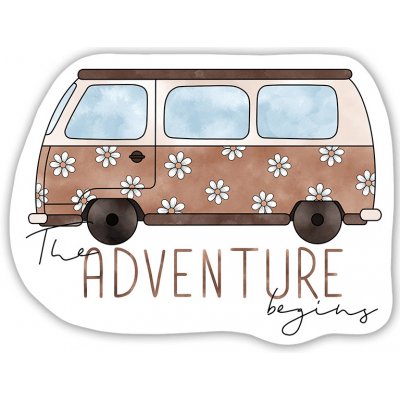 Samolepka Canli - Adventure begins, autobus – Zboží Živě