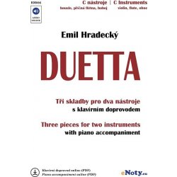 DUETTA Emil Hradecký + Audio Online C hlas skladby pro dva nástroje a klavír PDF