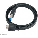 Akasa AK-CBUB13-15BK PROSLIM USB 3.0 Type A na micro B, 1,5cm – Hledejceny.cz