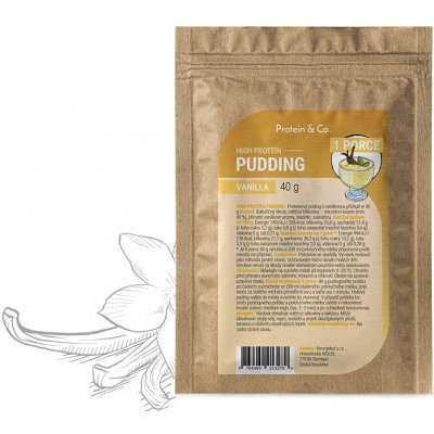 Protein & Co. High protein pudding Vanilla 40 g – Zboží Dáma