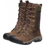 Keen Greta Tall Boot Wp Women dark earth/green plaid – Zboží Dáma