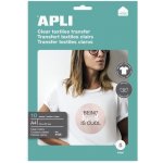 Apli Nažehlovací fólie, pro inkoustové tiskárny, na bílá trička, APLI ,balení 10 ks 16166 – Zboží Živě