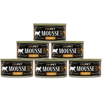 Lyopet Mousse Cat Salmon 5 x 90 g – Hledejceny.cz