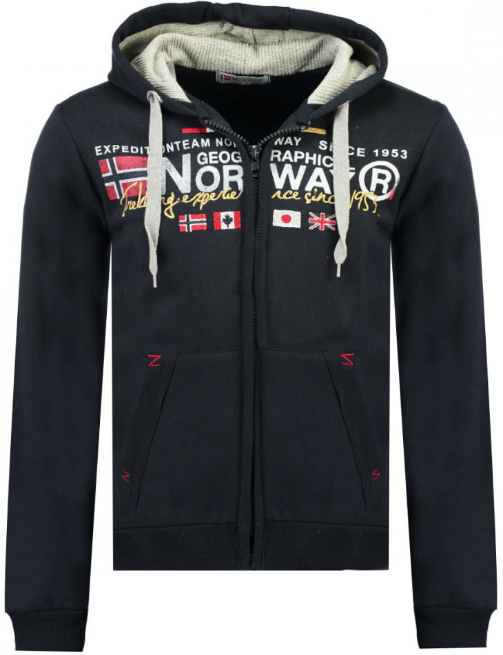 GEOGRAPHICAL NORWAY mikina GALIATOR MEN 100 tmavě modrá