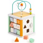 Derrson dřevěná motorická kostka pastelová 5v1 – Sleviste.cz