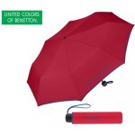 United Colors of Benetton Super Mini deštník červený s modrým lemem – Zboží Dáma