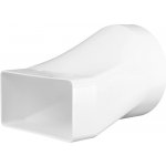 Dalap 812 PVC redukce z kruhového na hranaté potrubí Ø 125 mm 204 x 60 mm vodorovná – Sleviste.cz