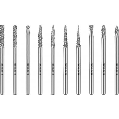 Extol 8703800 Frézy mini karbidové sada 10ks 3mm sek střední double-cut – Hledejceny.cz