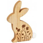 Textilomanie Velikonoční dřevěný zajíc FLORAL BUNNY 18 cm – Hledejceny.cz