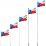 FLAGMASTER® Vlajkový stožár vč. vlajky ČR, 650 cm – Hledejceny.cz