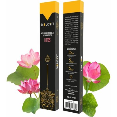 Bilovit Přírodní aromatické vonné tyčinky Lotos 40 g – Hledejceny.cz