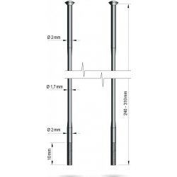 drát Remerx 2-1,7-2 x 294 mm