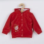 New baby semišková mikinka s kapucí baby červená – Zbozi.Blesk.cz