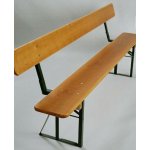 HTI Lavice s opěrkou k pivnímu setu 220 x 27 cm - Kiefer – Hledejceny.cz