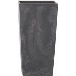 Prosperplast Květináč s vkladem URBI SQUARE BETON EFFECT 26,5 cm antracit – Sleviste.cz