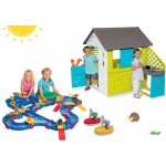Smoby set domeček Pretty Blue s letní kuchyňkou a vodní dráha Amphie World s loďkami 810703-43 – Sleviste.cz