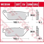 Přední brzdové destičky TRW / Lucas Honda VT 1100 C2 Shadow 1995 - 2005 směs SV