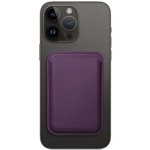 C4M PU Peněženka kompatibilní s MagSafe, tmavě fialové PT1104 – Zboží Mobilmania