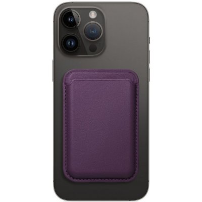 C4M PU Peněženka kompatibilní s MagSafe, tmavě fialové PT1104 – Zboží Mobilmania