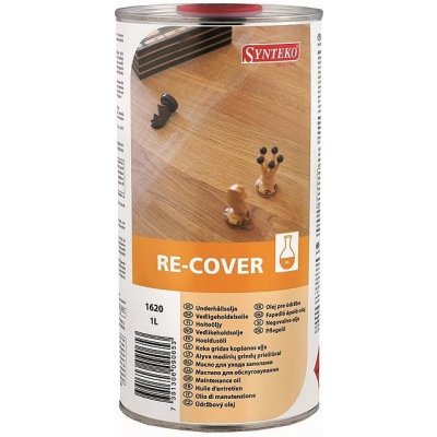 Synteko Re-cover udržovací olej vytvrzující kyslíkem pro pravidelné ošetření dřevěných a korkových podlah 1 l – Zbozi.Blesk.cz