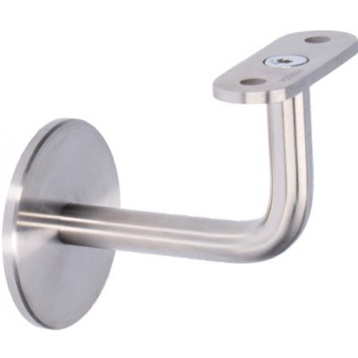 Držák madla na stěnu na jekl bez děr, zadní vnítřní závit M8, broušená nerez K320 /AISI304 – Hledejceny.cz