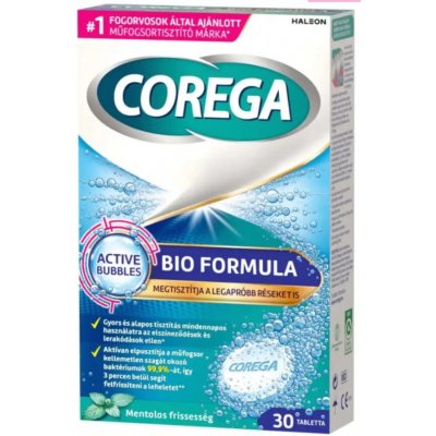 Corega Bio čistící tablety na umělý chrup 30 ks – Hledejceny.cz