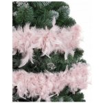 SPRINGOS Vánoční řetěz Girlanda 1,8m z pravého peří starorůžová – Hledejceny.cz