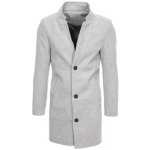 Pánský jednořadý elegantní kabát Marco cx0428 šedá – Zboží Mobilmania
