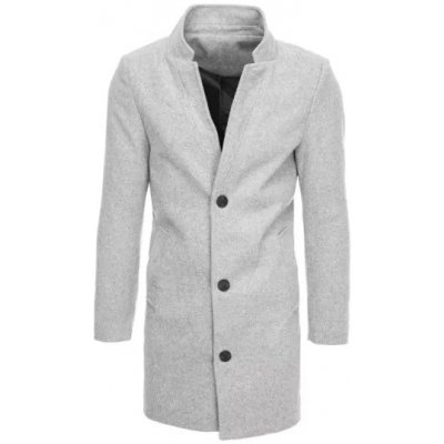Pánský jednořadý elegantní kabát Marco cx0428 šedá – Zboží Mobilmania