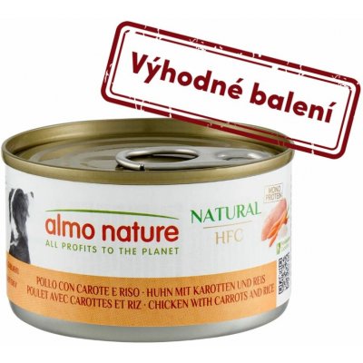Almo Nature HFC Dog Kuřecí s mrkví a rýží 24 x 95 g – Hledejceny.cz